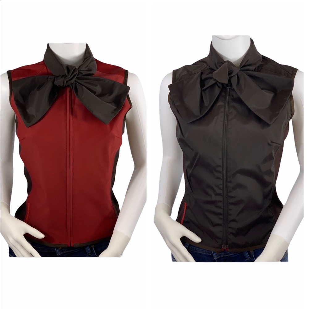 Vintage Prada Reversible Vest with Scarf